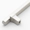 Gliderite Hardware 5-1/16 in. Center to Center Solid Flat Bar Pull Satin Nickel 4842-128-SN-1 - alternate 3